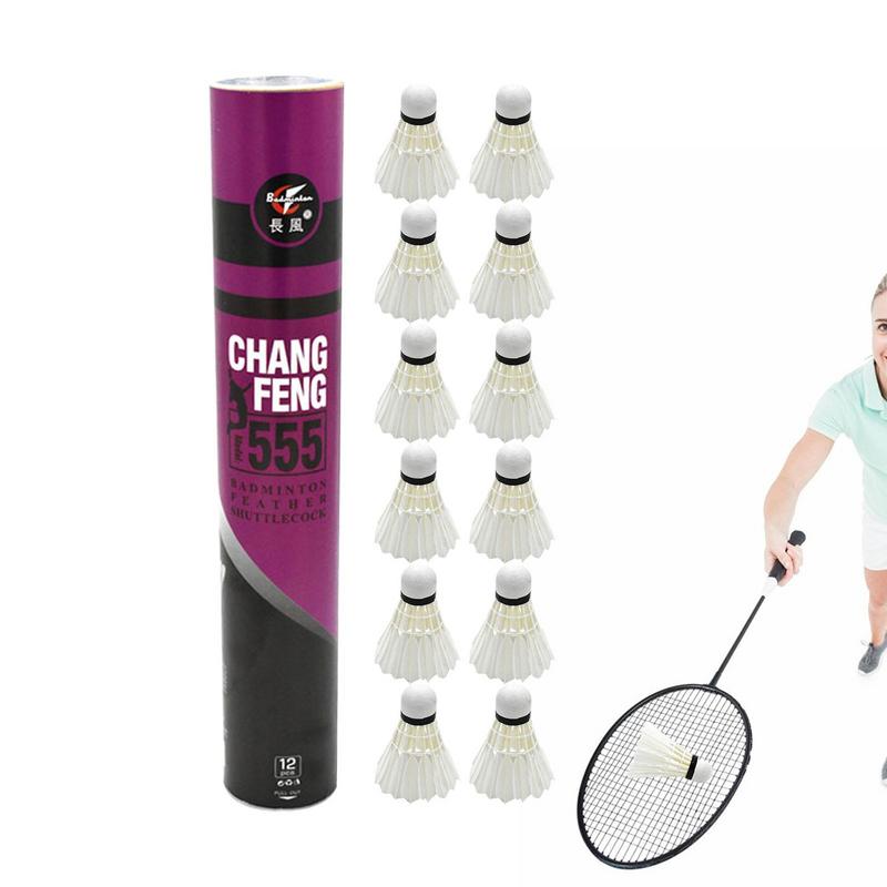 12Pcs/lot Badminton Natural Du - Sports Equipment For Badminton ulasan dan harga