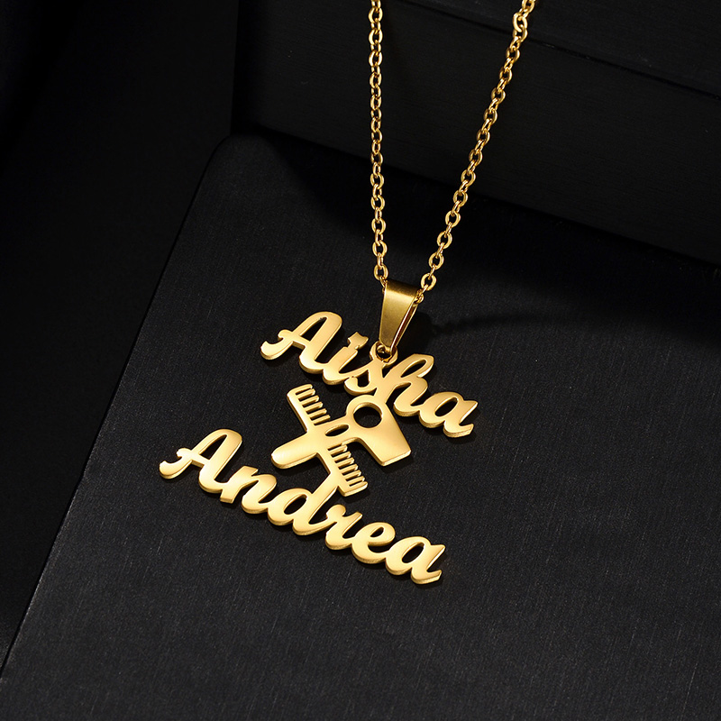 Custom Name Necklace Barber Sh - Sports Equipment Dryer ulasan dan harga