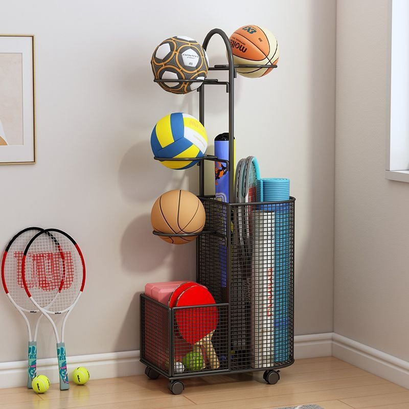 Household sports storage rack, - Sports Equipment For Badminton ulasan dan harga