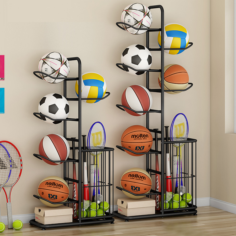 Sports Ball Storage Rack Baske - Sports Equipment For Badminton ulasan dan harga