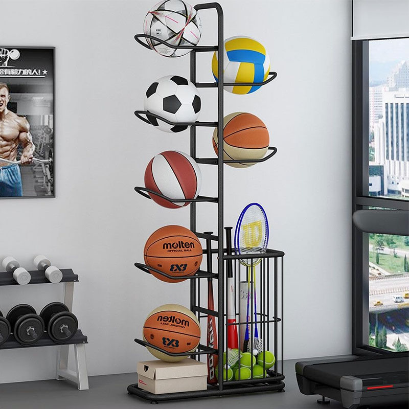 Sports Ball Storage Rack Baske - Sports Equipment For Badminton ulasan dan harga