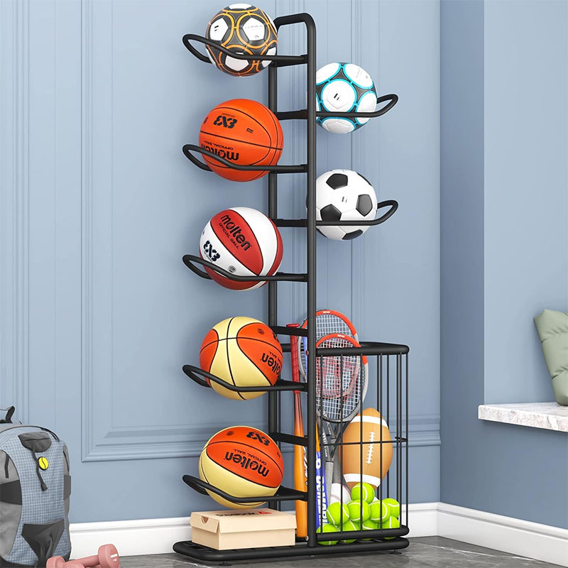 Sports Ball Storage Rack Baske - Sports Equipment For Badminton ulasan dan harga