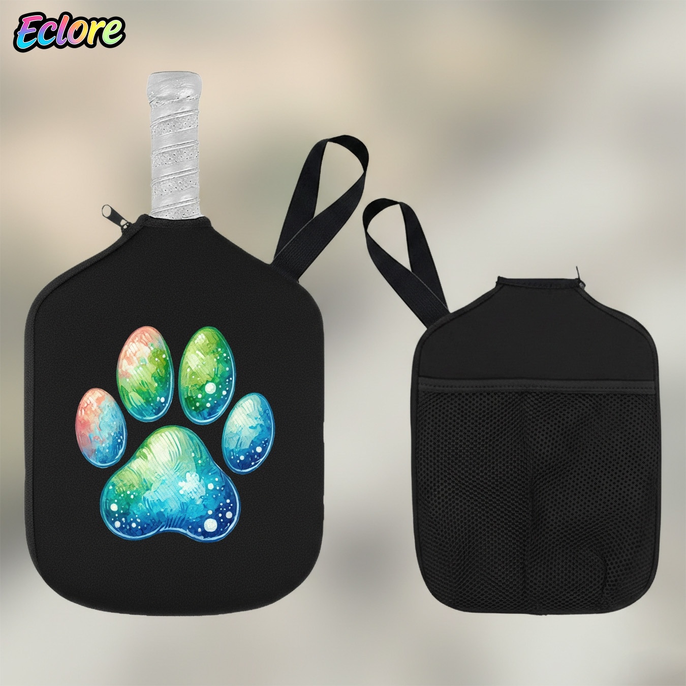 Watercolor Gradient Cat Paw Pr - Pickleball Paddle ulasan dan harga